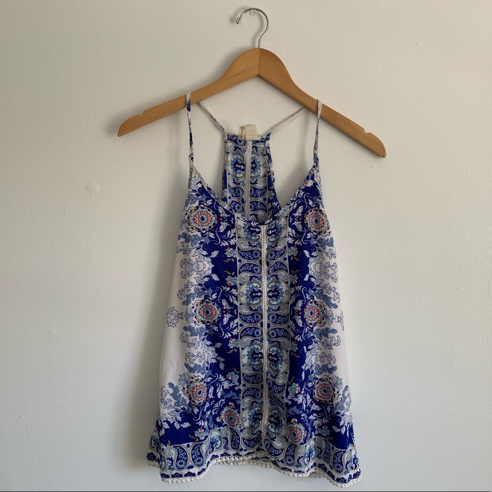 Blue Pattern Top